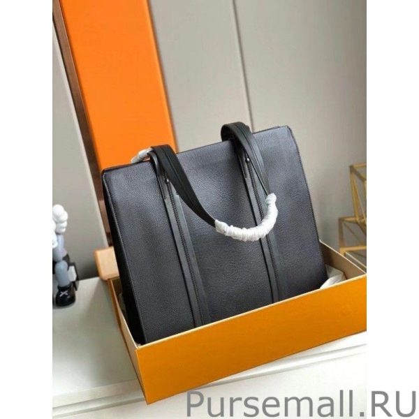 All Black Aerogram Tote Bag M57308 - Image 3