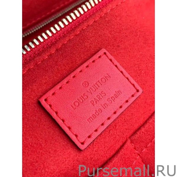 Soufflot BB Monogram Canvas M44818 Red - Image 3