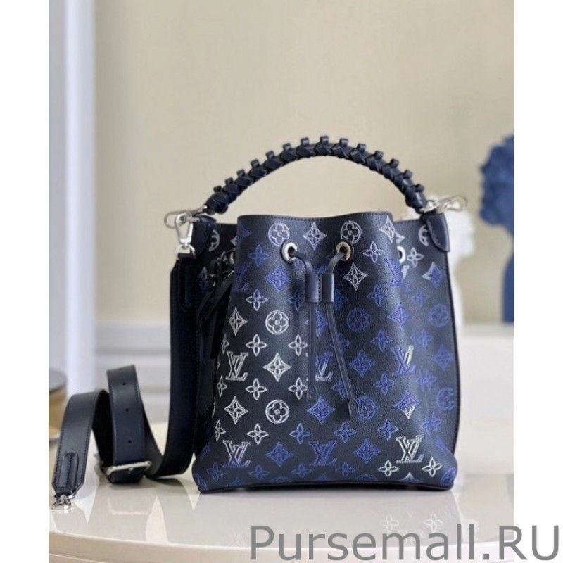 Muria Bag In Blue Mahina Leather M59554 - Image 3