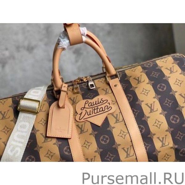 Keepall Bandouliere 50 Monogram Stripes Eclipse M45967 - Image 3