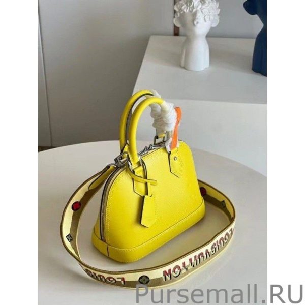 Epi Alma BB Bag With Jacquard Strap M57446 - Image 3