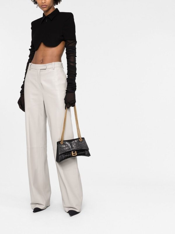Balenciaga Crush small leather shoulder bag - Image 2