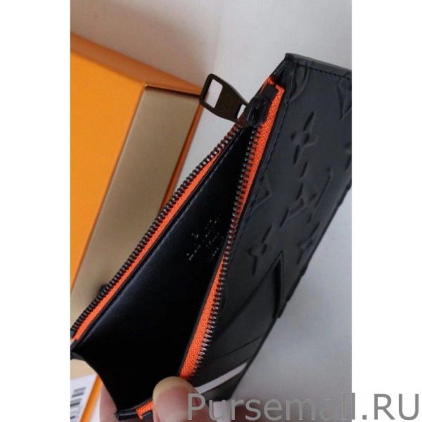 Coin Card Holder Monogram Leather M80827 - Image 4