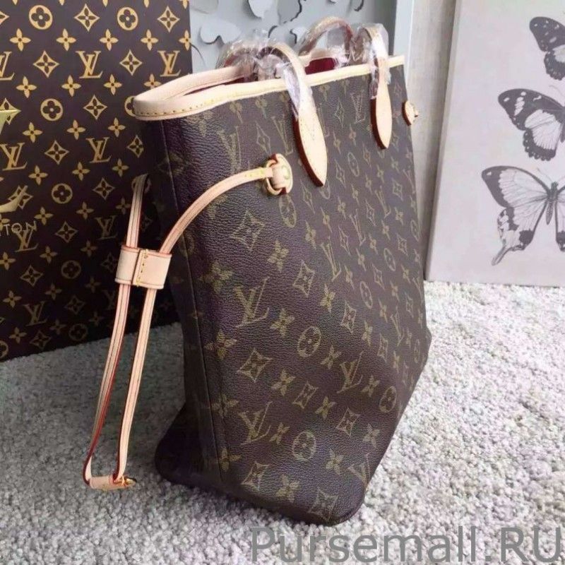 Neverfull GM Monogram Canvas M40991 Fuchsia - Image 4