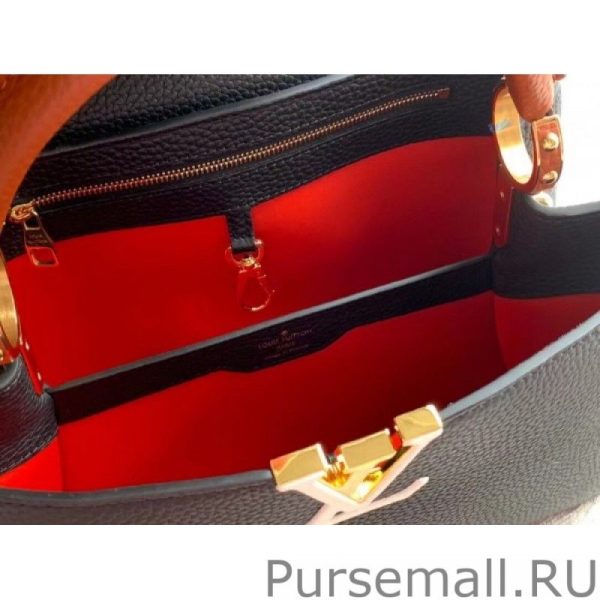 Capucines MM Bag In Black Leather M59020 - Image 4