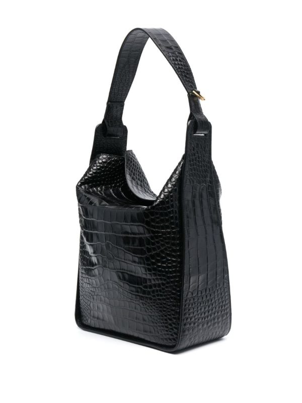 Balenciaga XX Flap crocodile embossed leather shoulder bag - Image 4