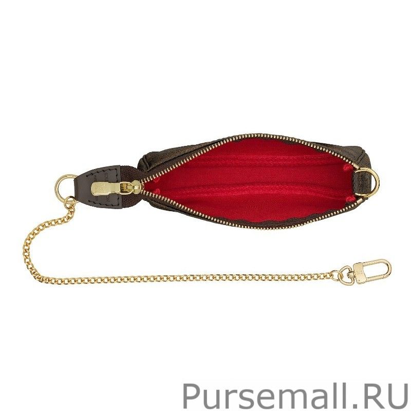 Mini Pochette Accessoires Damier Ebene N58009 - Image 4