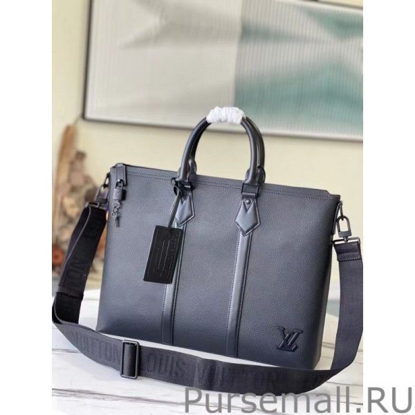 Lock It Tote In Aerogram Leather M59158 - Image 4