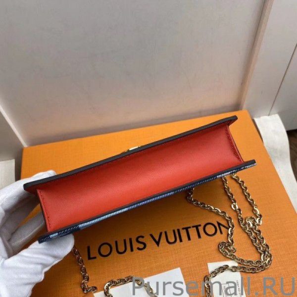 Flore Chain Wallet Monogram Denim M69036 - Image 4