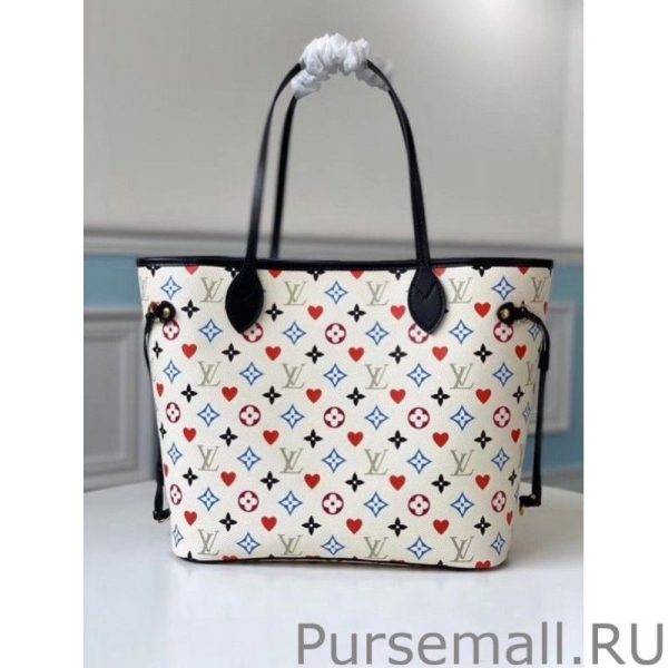 Game On Neverfull MM White Bag M57462 - Image 4