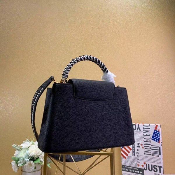 Capucines PM Bag With Braided Handle M55083 Black - Image 5