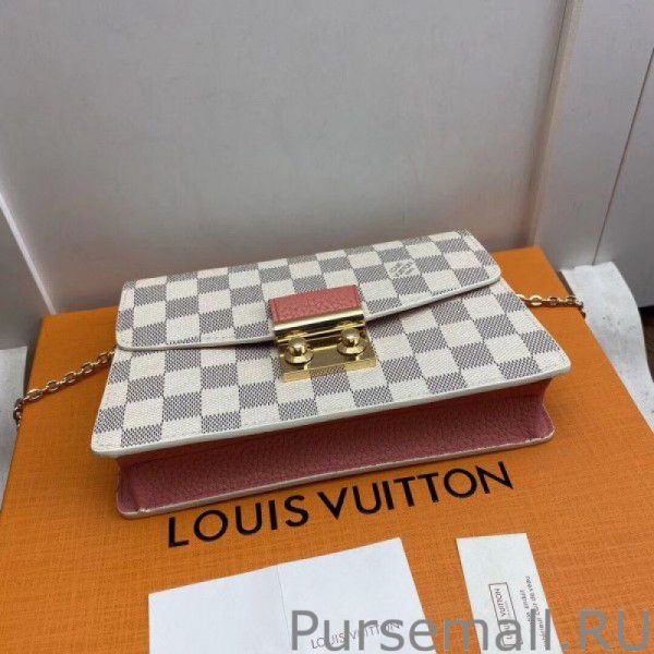 Croisette Chain Wallet Damier Azur N60358 - Image 5