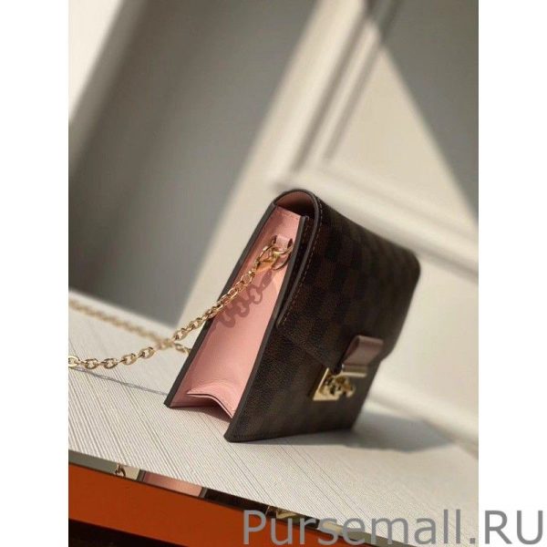 Croisette Chain Wallet Damier Ebene N60287 - Image 5