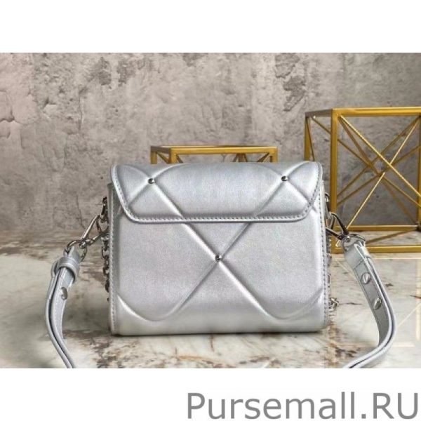 Twist PM Bag In Silver Lambskin M59031 - Image 5