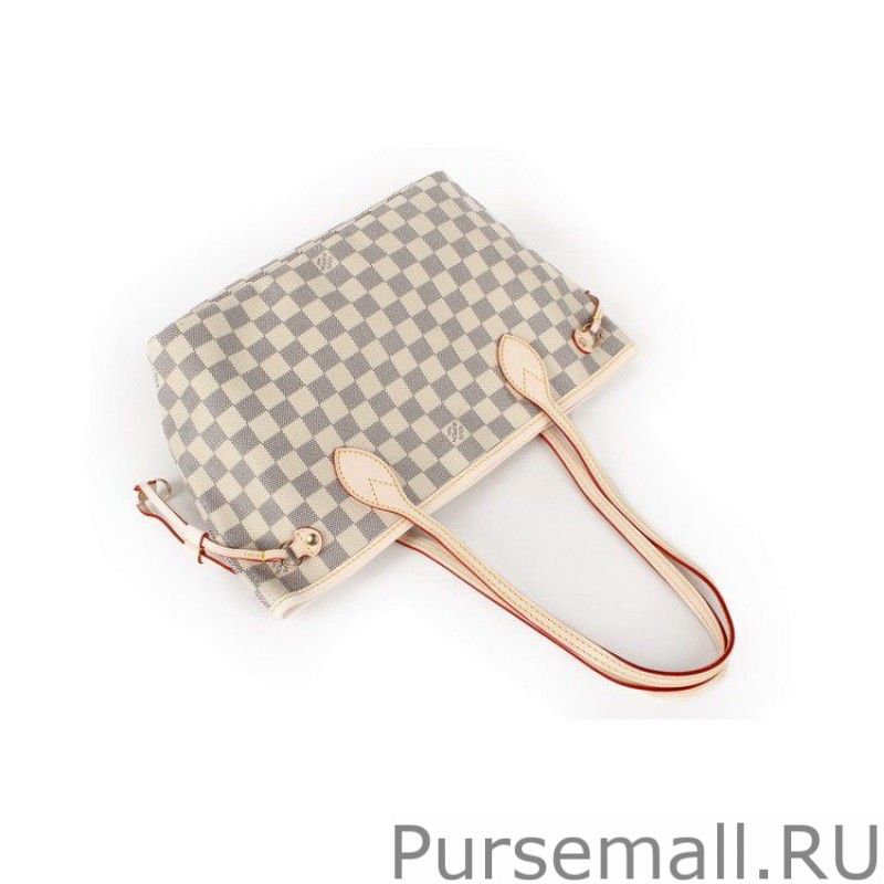 Neverfull PM Damier Azur Canvas N51110 - Image 4