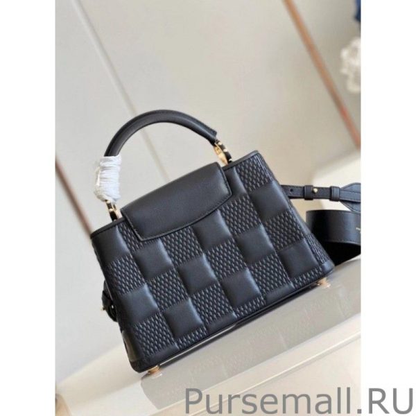 Capucines BB Bag In Black Damier Lambskin M59225 - Image 5