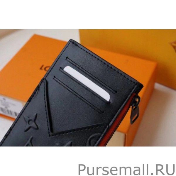 Coin Card Holder Monogram Leather M80827 - Image 5