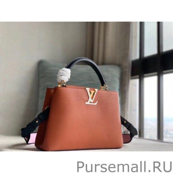 Capucines BB Bag In Brown Leather M59266 - Image 6