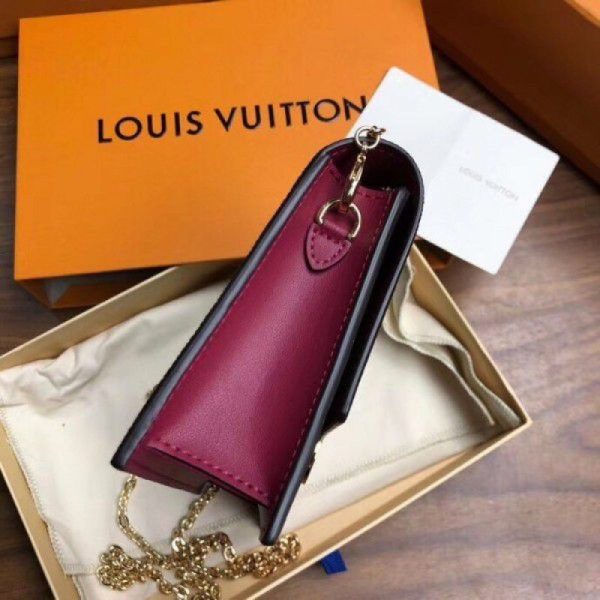 Flore Chain Wallet Monogram Canvas M67404 Red - Image 6