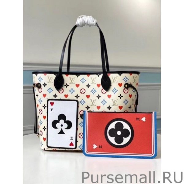 Game On Neverfull MM White Bag M57462 - Image 6