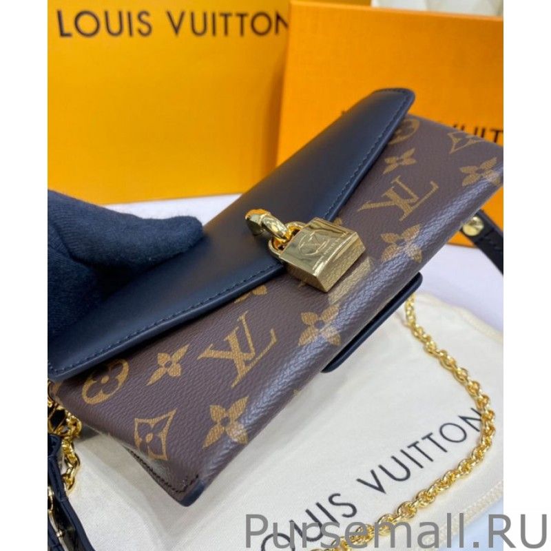 Padlock On Strap Handbags M80559 Black - Image 6