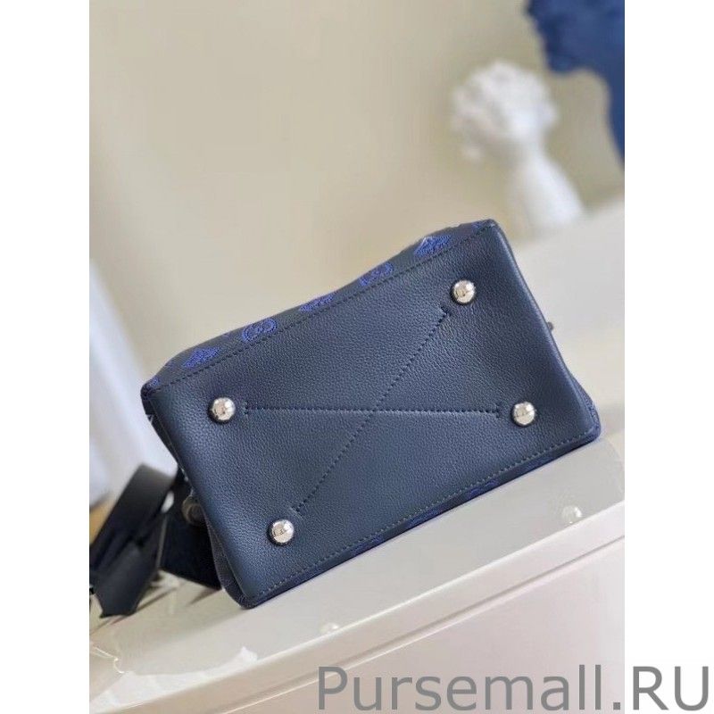 Muria Bag In Blue Mahina Leather M59554 - Image 6