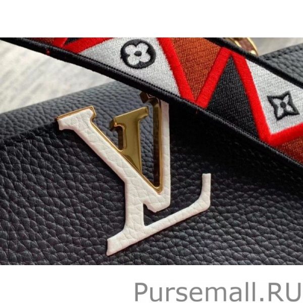 Capucines MM Bag In Black Leather M59020 - Image 6