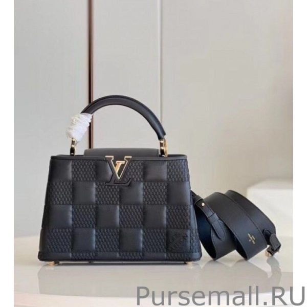 Capucines BB Bag In Black Damier Lambskin M59225 - Image 6