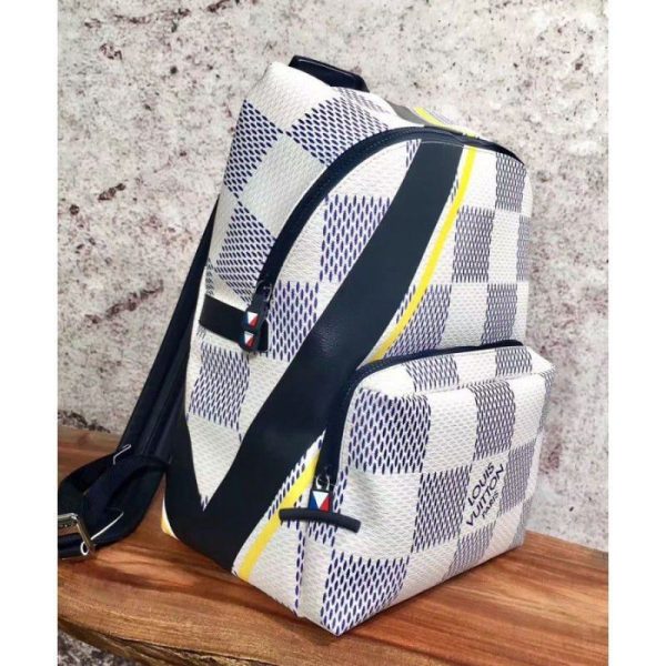 Apollo Backpack Damier Azur N44017 White - Image 6