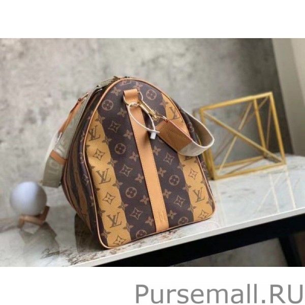 Keepall Bandouliere 50 Monogram Stripes Eclipse M45967 - Image 6