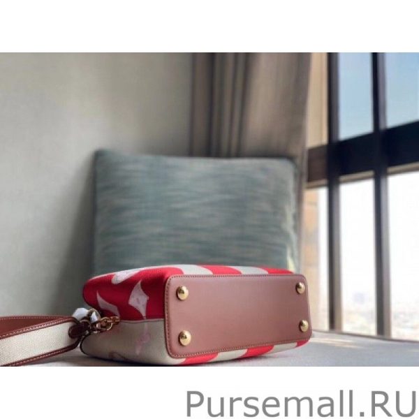 Capucines BB Bag In Striped Canvas M57734 - Image 6