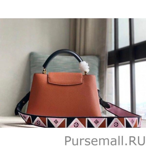 Capucines BB Bag In Brown Leather M59266 - Image 7