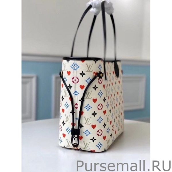 Game On Neverfull MM White Bag M57462 - Image 7