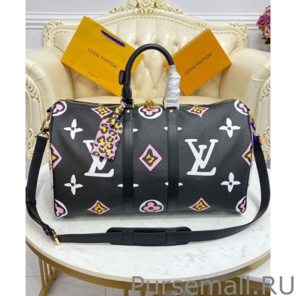 Keepall Bandouliere 45 Bag M58656 Black - Image 7