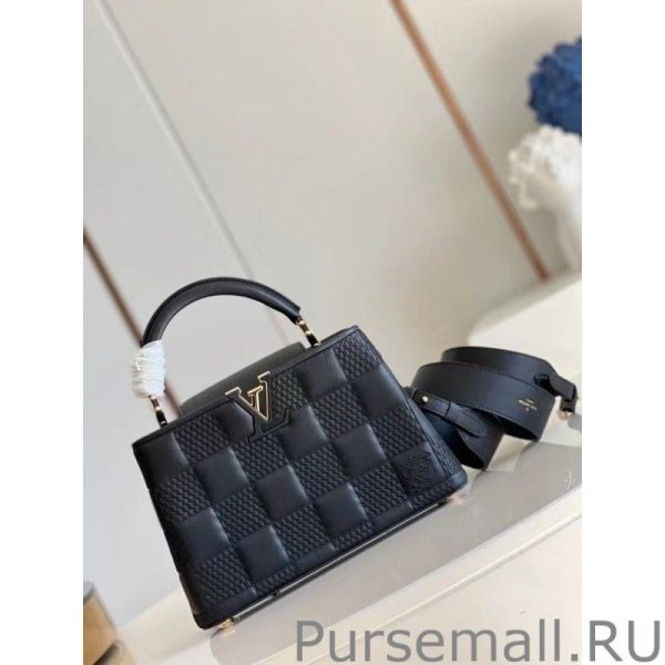 Capucines BB Bag In Black Damier Lambskin M59225 - Image 7