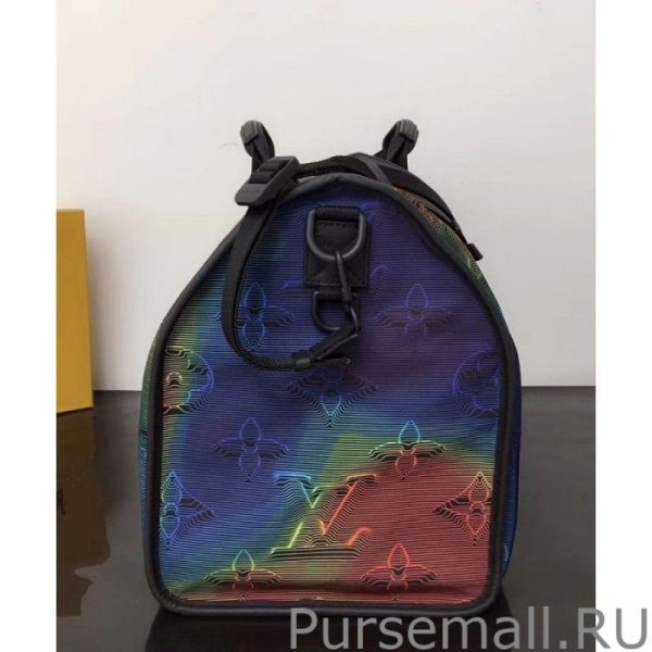 Reversible Keepall Bandouliere 50 M44939 Gray - Image 7