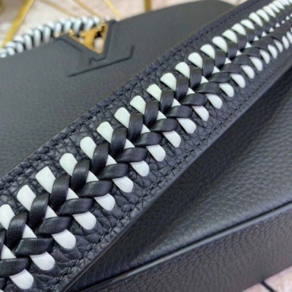 Capucines PM Bag With Braided Handle M55083 Black - Image 7