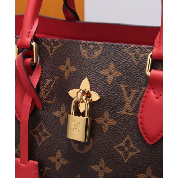 Flower Tote Monogram Canvas M43553 Red - Image 7