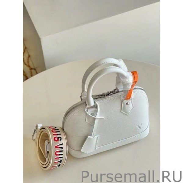Epi Alma BB Bag With Jacquard Strap M58706 - Image 8
