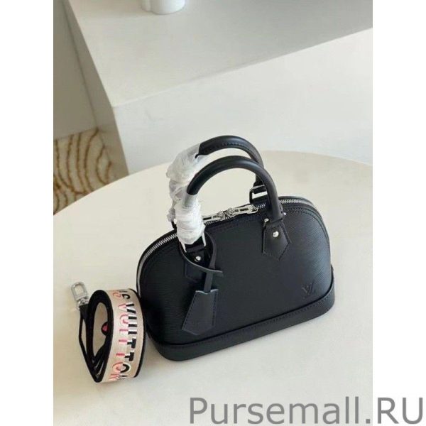 Epi Alma BB Bag With Jacquard Strap M59217 - Image 8