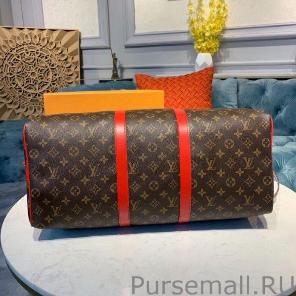 Keepall Bandouliere 50 Monogram Red M44740 - Image 8
