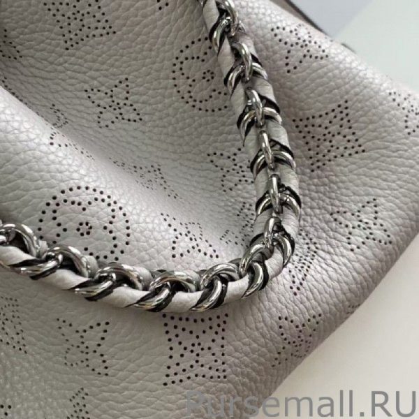 Bella Bag In Grey Mahina Leather M58791 - Image 8