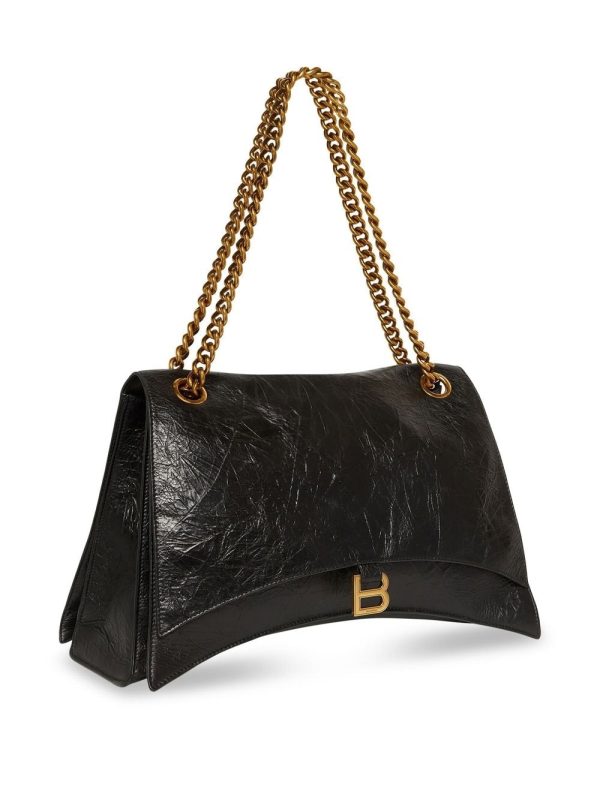 Balenciaga logo-plaque leather shoulder bag - Image 4