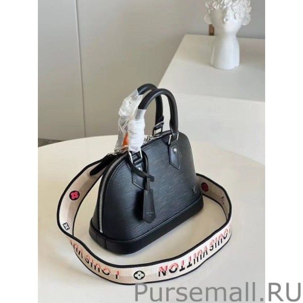 Epi Alma BB Bag With Jacquard Strap M59217 - Image 9