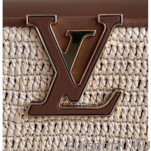 Capucines MM Bag In Braided Raffia M57649 - Image 9