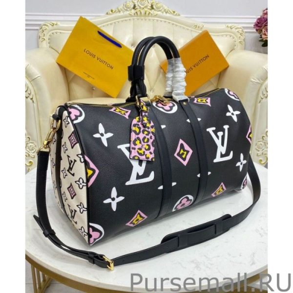 Keepall Bandouliere 45 Bag M58656 Black - Image 9