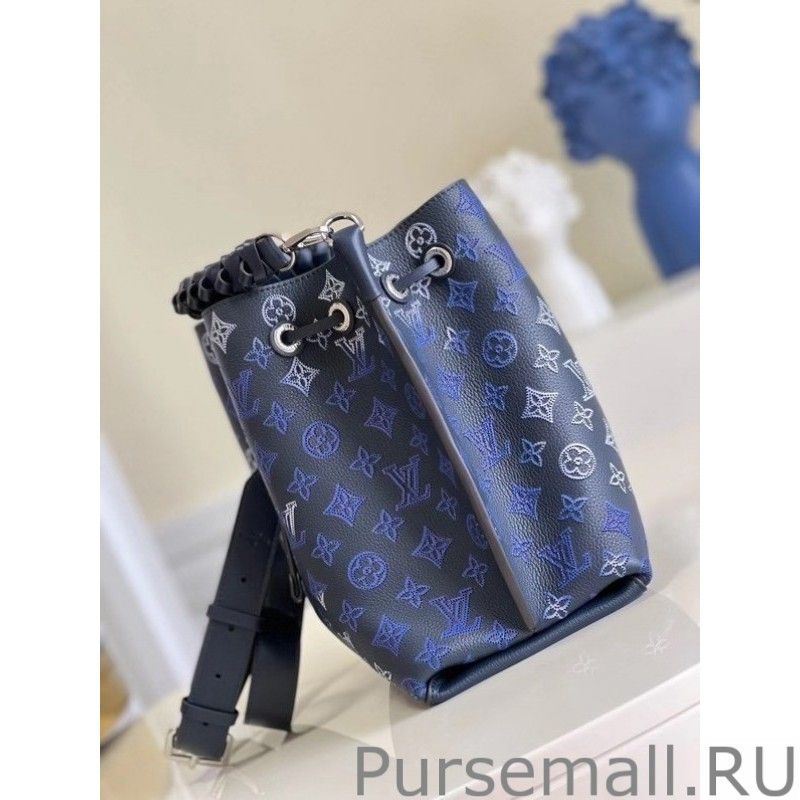 Muria Bag In Blue Mahina Leather M59554 - Image 9