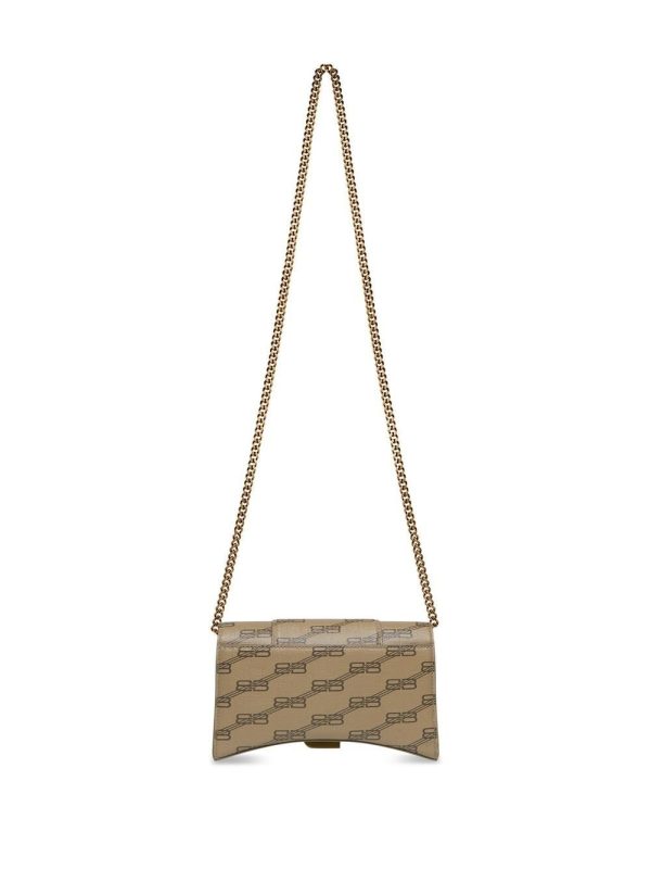 Balenciaga Hourglass BB-monogram wallet with chain - Image 2