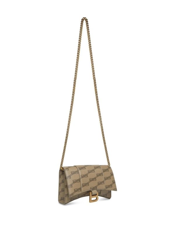 Balenciaga Hourglass BB-monogram wallet with chain - Image 3