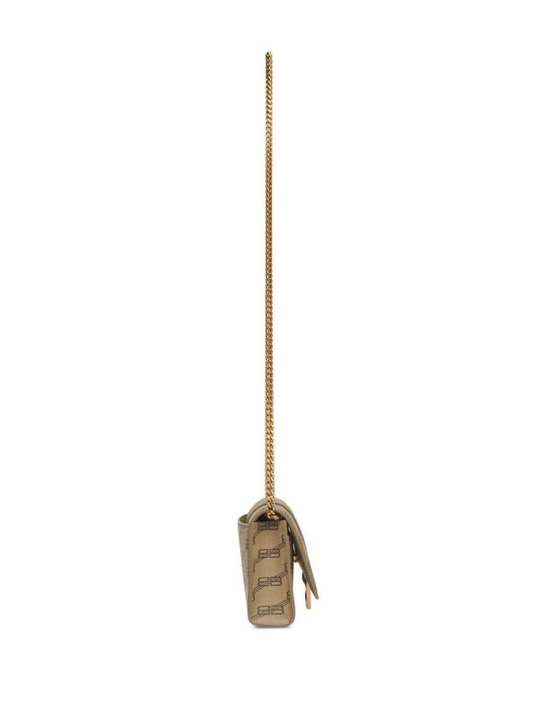 Balenciaga Hourglass BB-monogram wallet with chain - Image 4